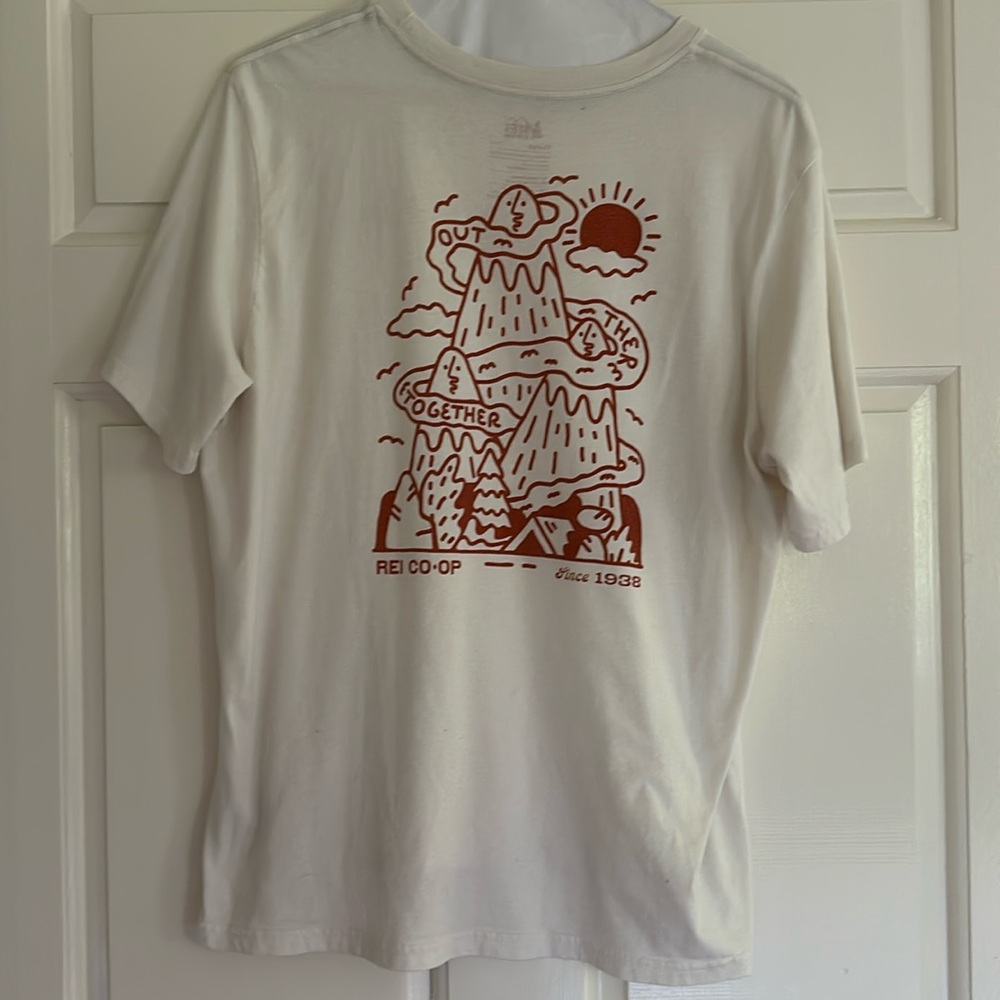 rei “out there together” graphic tee